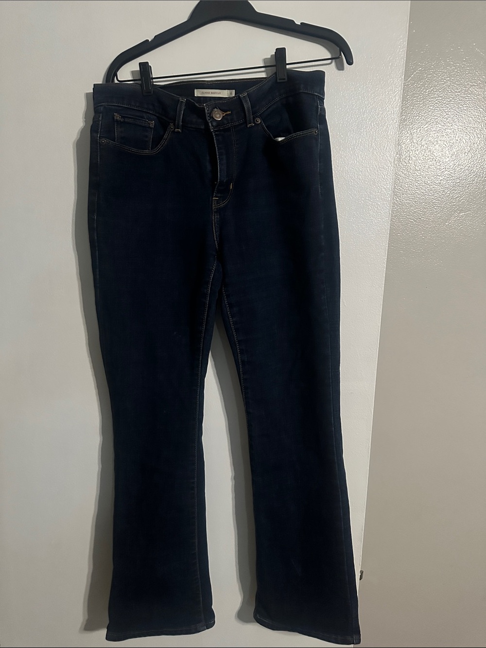 Women's Dark Blue Stretch classic Bootcut Jeans